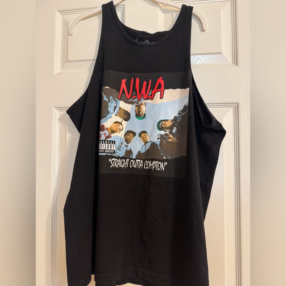 Black N.W.A Graphic Tank Top